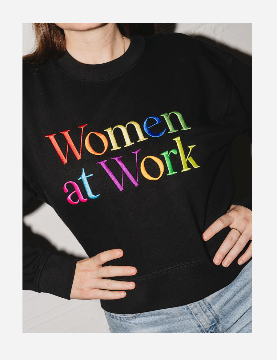 Cropped Women at Work Sweatshirt