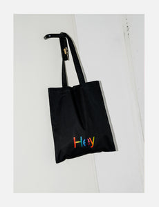 Hey: Design & Illustration + Rainbow Foil Tote Bag